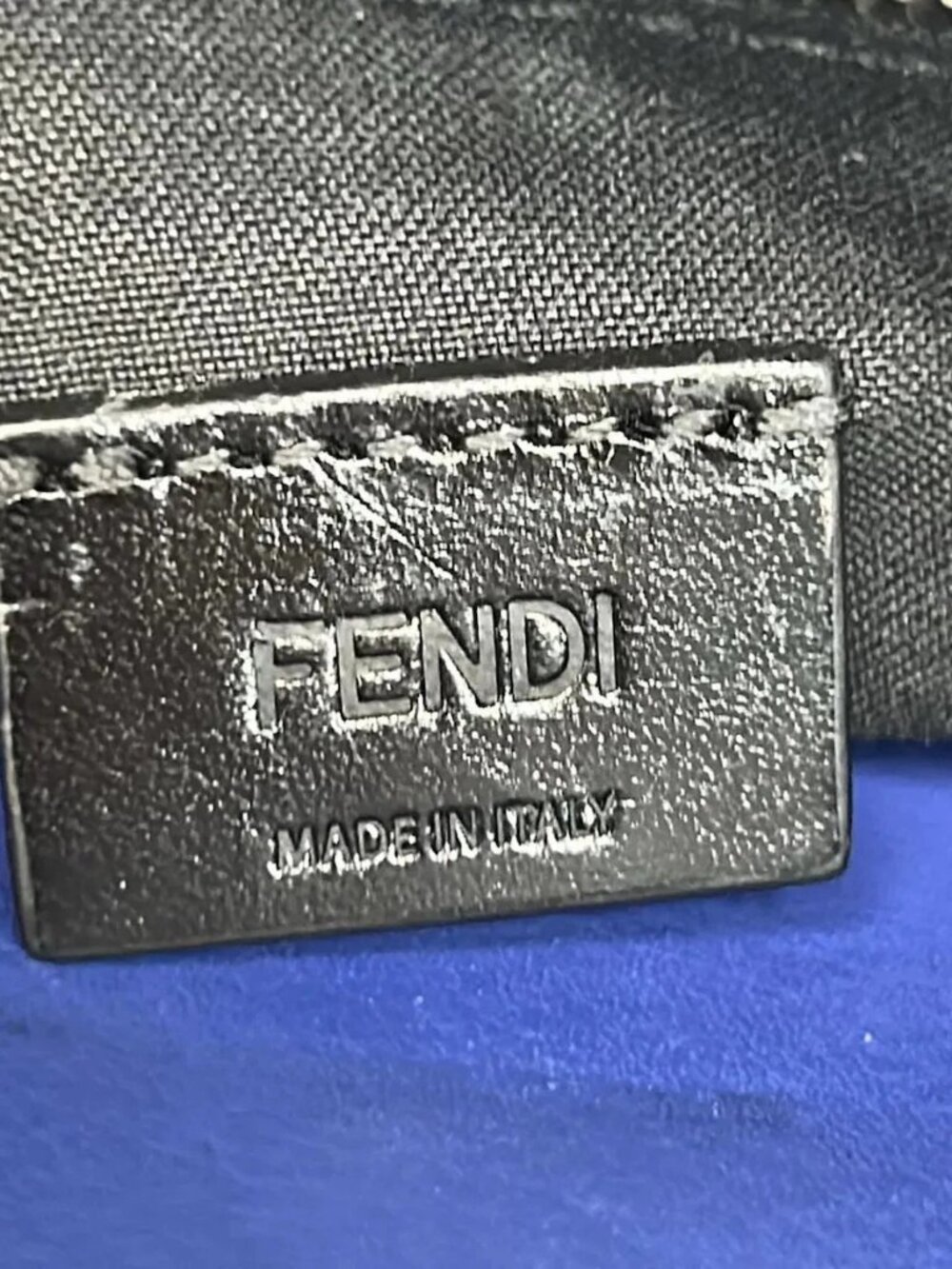 FENDI Bag Bugs 7VA350 Blue Multi Leather - Clutch Bag - Picture 8 of 15